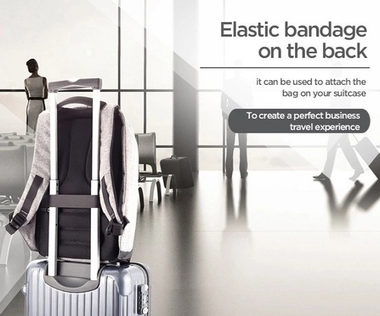 Sigurnosni ranac sa punjačem (powerbank)- design by Tomas Drozet