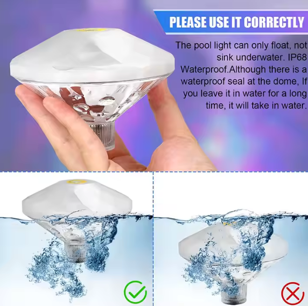 Plutajuća LED lampa za bazen
