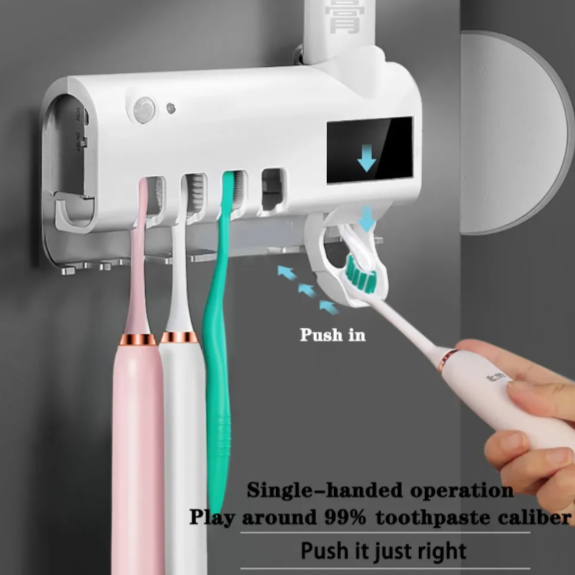 3u1 Smilebrush sterilizator, držač četkica (i brijača) i dozer za pastu