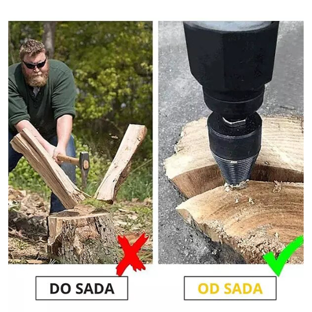 Konusna burgija za cepanje drva