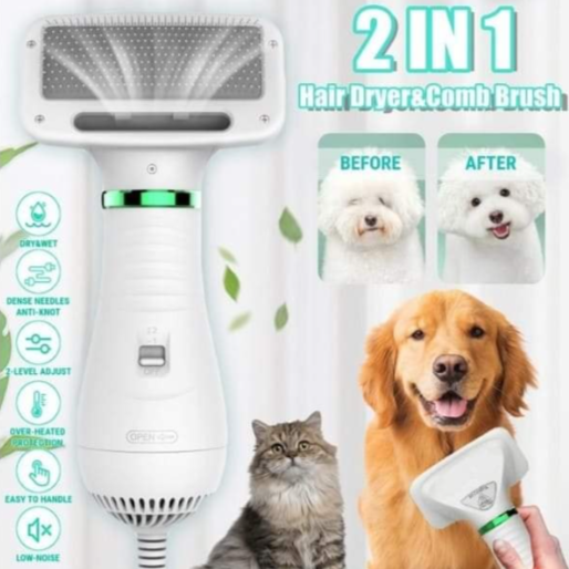 2u1 češalj i fen za sušenje dlaka ljubimaca