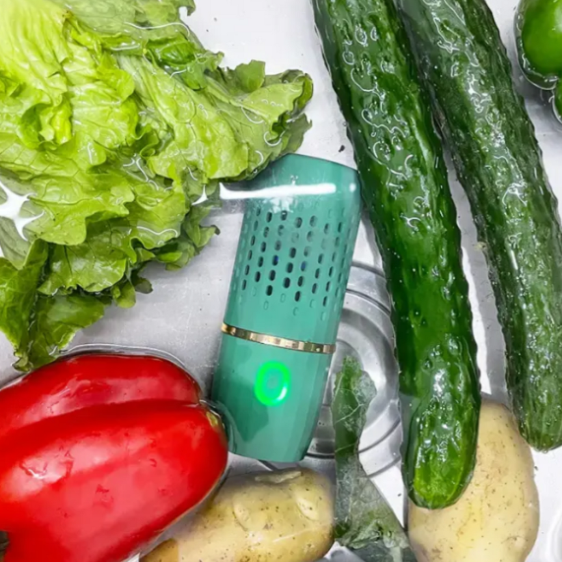 Električni čistač voća i povrća koji omogućava pranje voća i povrća bez hemije i očuvanje nutritivnih vrednosti