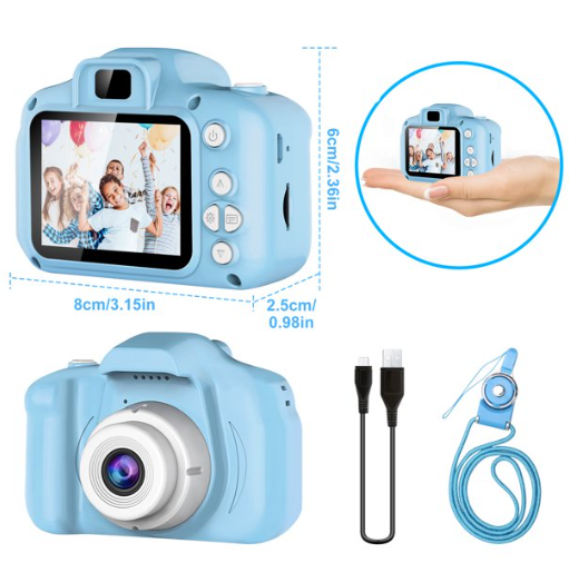 Dečija digitalna kamera/foto aparat plava