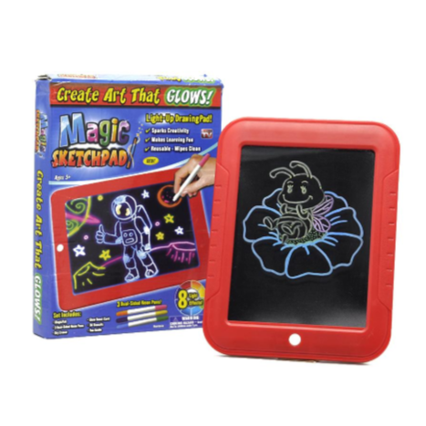 Magična svetleća tabla za crtanje u boji za decu