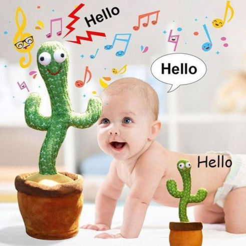 Plišani muzički kaktus - Peva, pleše, svetli i ponavlja reči