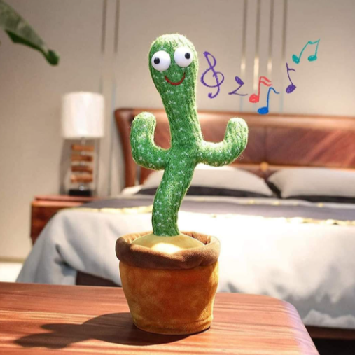 Plišani muzički kaktus - Peva, pleše, svetli i ponavlja reči