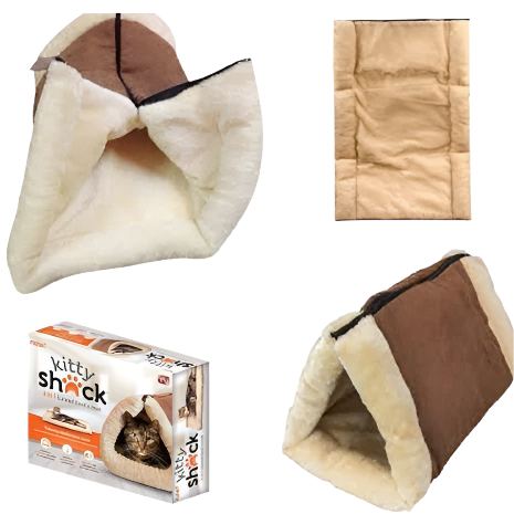 Plišani krevet-tunel za mačke