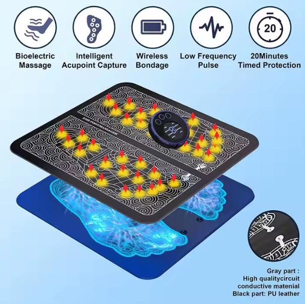 Bežični vibracioni masažer stopala – EMS Foot massager