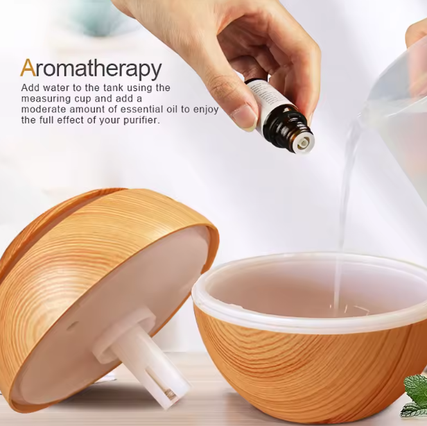 Ovlaživač vazduha - Aroma difuzer + 12 eteričnih ulja