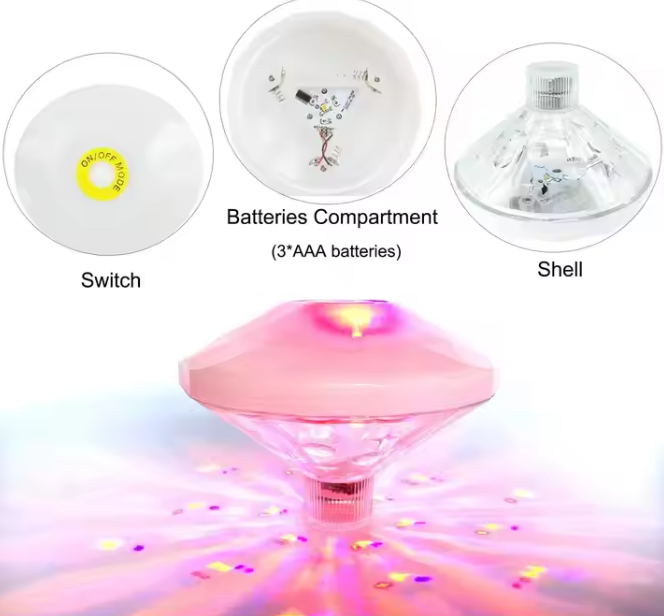 Plutajuća LED lampa za bazen 1+1