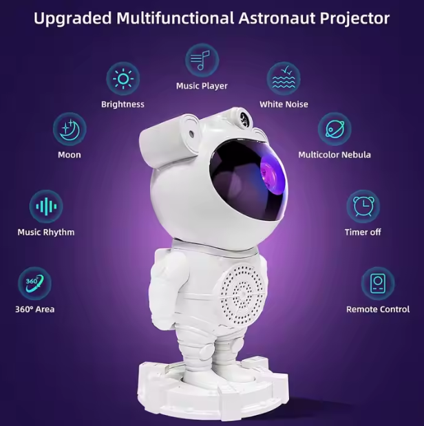 Astronaut projektor sa Bluetooth zvučnikom