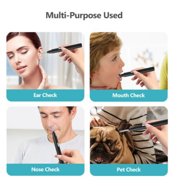 Endoskopski uređaj za čišćenje ušiju sa kamerom i dodacima