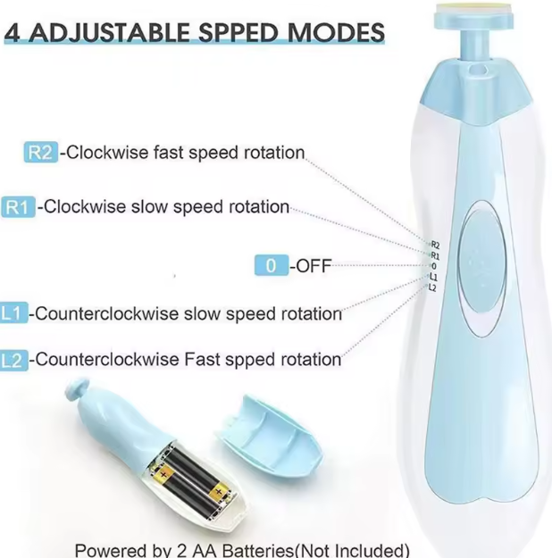 Električna turpija za bebi noktiće