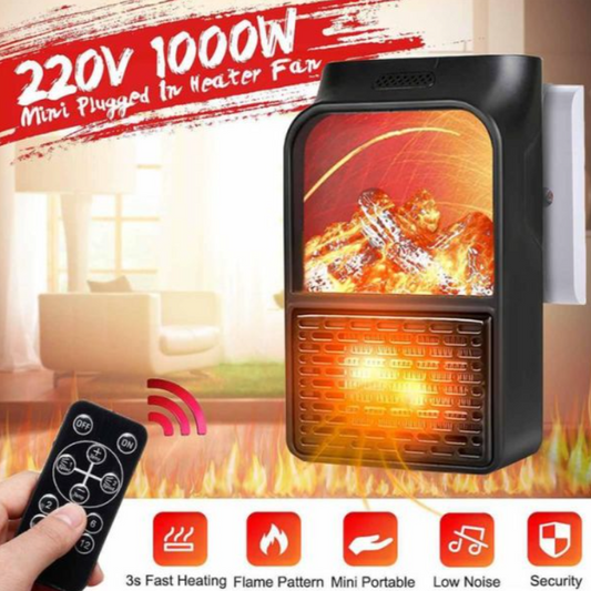 Flame Heater 1000W – Ručna grejalica sa efektom plamena i daljinskim