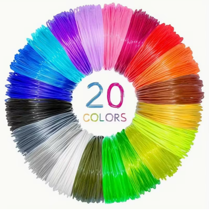 Set od 20 boja za 3D olovku