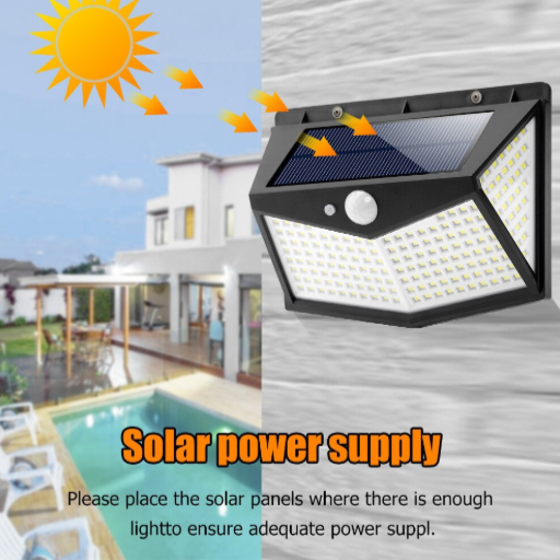 Solarni reflektor sa 212 LED dioda