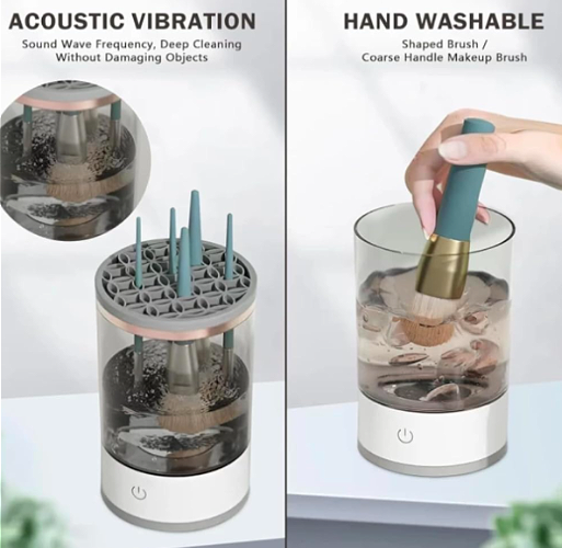 Električni čistač četkica za šminku