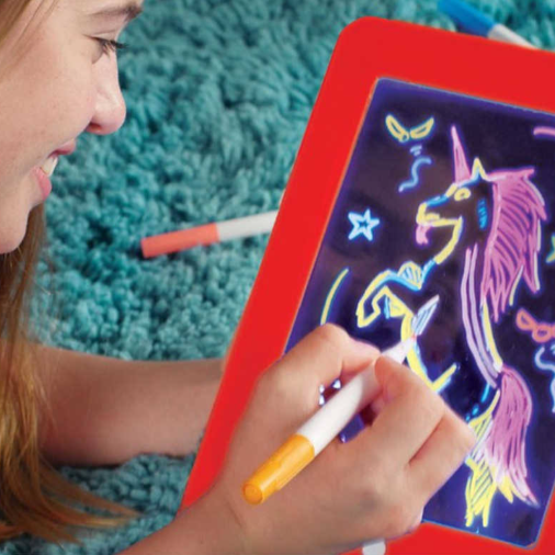 Magična svetleća tabla za crtanje u boji za decu