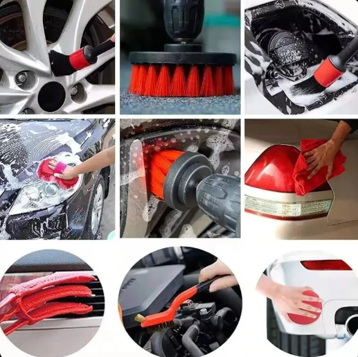 Set četkica za čišćenje automobila – 17 delova