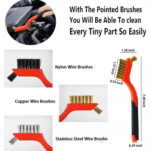 Set četkica za čišćenje automobila – 17 delova