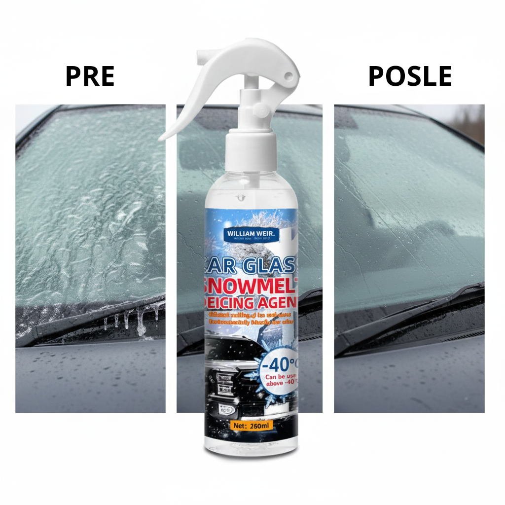 Sprej protiv zaleđivanja stakla i sprej za odleđivanje brava na automobilu