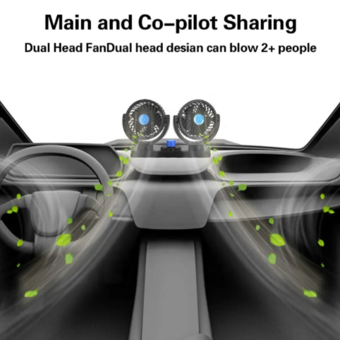 Dupli ventilator za auto 12v HX-T303